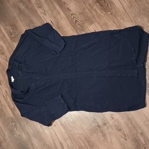 The Odells Navy Blue Light Weight Loose Fit Long Tunic Top A14